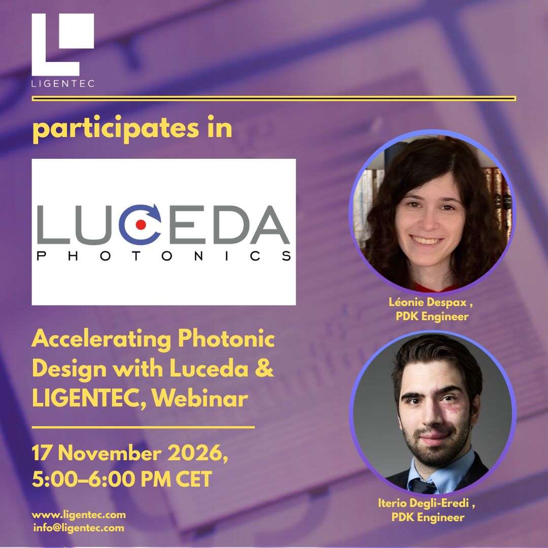 Webinar: Accelerating Photonic Design with Luceda & LIGENTEC